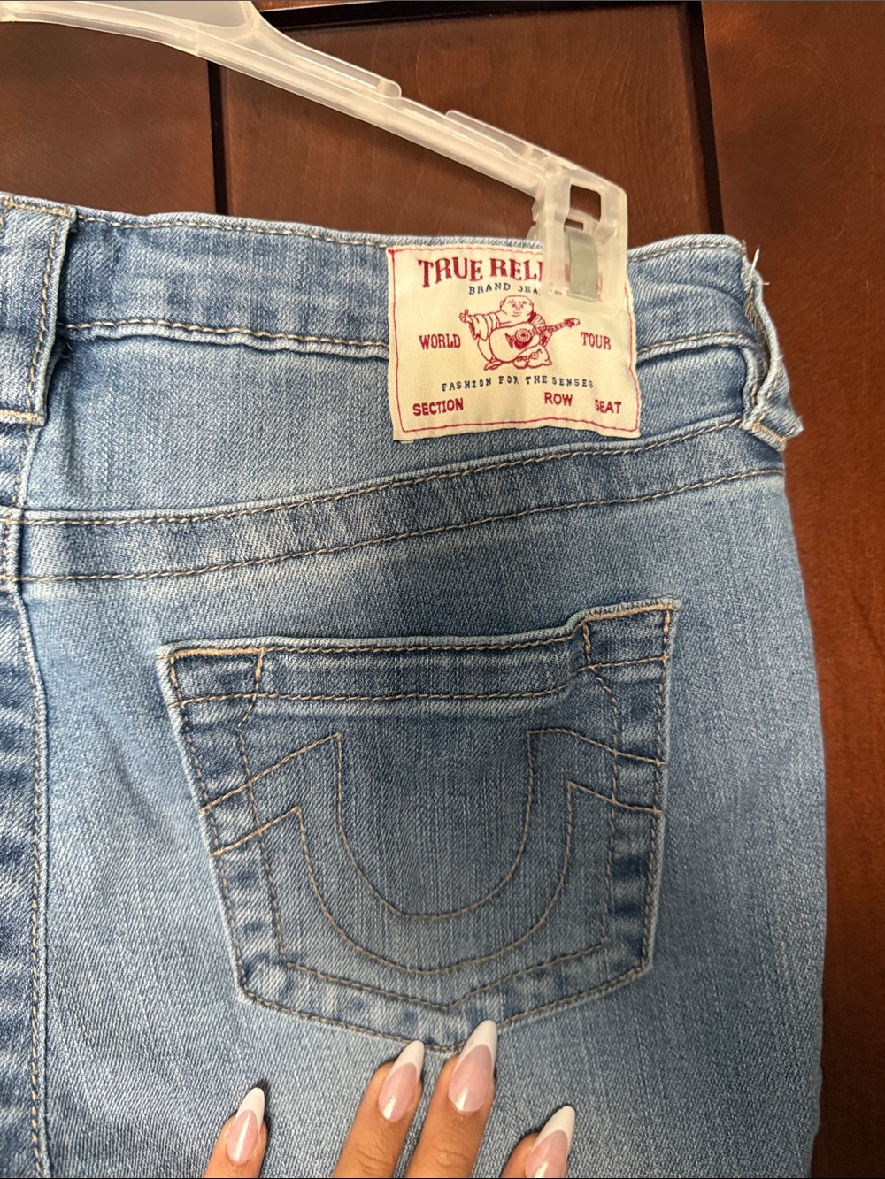 True Religion Women's Light Wash High-Rise Denim Jeans